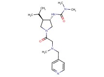 N'-{(3S*,4R*)-4-isopropyl-1-[N-methyl-N-(4-pyridinylmethyl)glycyl]-3-pyrrolidinyl}-N,N-dimethylurea