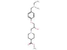 methyl 1-[3-(4-{[ethyl(methyl)amino]methyl}phenoxy)-2-hydroxypropyl]piperidine-4-carboxylate