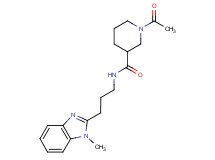 1-acetyl-N-[3-(1-methyl-1H-benzimidazol-2-yl)propyl]-3-piperidinecarboxamide