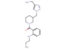 {2-[(3-{[4-(aminomethyl)-1H-1,2,3-triazol-1-yl]methyl}-1-piperidinyl)carbonyl]phenyl}propylamine bis(trifluoroacetate)