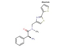 (2S)-2-amino-N-methyl-2-phenyl-N-{[2-(2-thienyl)-1,3-thiazol-4-yl]methyl}acetamide hydrochloride