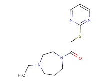 1-ethyl-4-[(2-pyrimidinylthio)acetyl]-1,4-diazepane trifluoroacetate