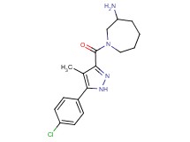 1-{[5-(4-chlorophenyl)-4-methyl-1H-pyrazol-3-yl]carbonyl}-3-azepanamine hydrochloride