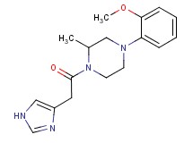 1-(1H-imidazol-4-ylacetyl)-4-(2-methoxyphenyl)-2-methylpiperazine