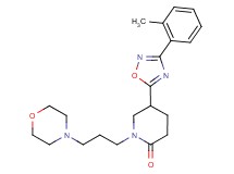 5-[3-(2-methylphenyl)-1,2,4-oxadiazol-5-yl]-1-[3-(4-morpholinyl)propyl]-2-piperidinone