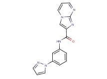 N-[3-(1H-pyrazol-1-yl)phenyl]imidazo[1,2-a]pyrimidine-2-carboxamide