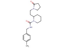 N-(4-methylbenzyl)-2-[2-(2-oxo-1-pyrrolidinyl)ethyl]-1-piperidinecarboxamide