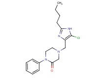 4-[(2-butyl-5-chloro-1H-imidazol-4-yl)methyl]-1-phenyl-2-piperazinone