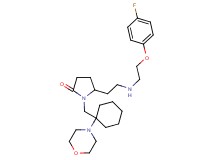 5-(2-{[2-(4-fluorophenoxy)ethyl]amino}ethyl)-1-{[1-(4-morpholinyl)cyclohexyl]methyl}-2-pyrrolidinone