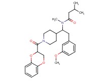 N-[1-[1-(2,3-dihydro-1,4-benzodioxin-2-ylcarbonyl)-4-piperidinyl]-2-(3-methoxyphenyl)ethyl]-N,3-dimethylbutanamide