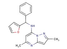 N-[2-furyl(phenyl)methyl]-2,5-dimethylpyrazolo[1,5-a]pyrimidin-7-amine
