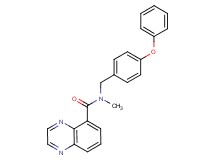 N-methyl-N-(4-phenoxybenzyl)-5-quinoxalinecarboxamide