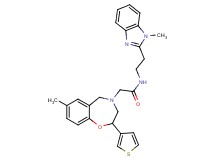 N-[2-(1-methyl-1H-benzimidazol-2-yl)ethyl]-2-[7-methyl-2-(3-thienyl)-2,3-dihydro-1,4-benzoxazepin-4(5H)-yl]acetamide