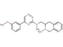 5-(3-methoxyphenyl)-N-methyl-N-[(2-methyl-1,2,3,4-tetrahydro-3-isoquinolinyl)methyl]-1,2,4-triazin-3-amine