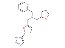1-[5-(1H-pyrazol-5-yl)-2-furyl]-N-(pyridin-2-ylmethyl)-N-(tetrahydrofuran-2-ylmethyl)methanamine