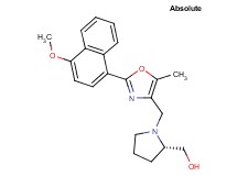 ((2S)-1-{[2-(4-methoxy-1-naphthyl)-5-methyl-1,3-oxazol-4-yl]methyl}-2-pyrrolidinyl)methanol