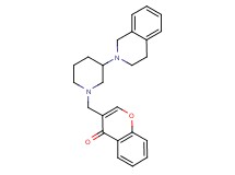 3-{[3-(3,4-dihydro-2(1H)-isoquinolinyl)-1-piperidinyl]methyl}-4H-chromen-4-one
