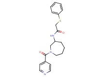 N-(1-isonicotinoylazepan-3-yl)-2-(phenylthio)acetamide