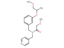 2-methoxy-N-[3-(2-methoxy-1-methylethoxy)benzyl]-N-(4-pyridinylmethyl)acetamide