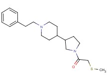 4-{1-[(methylthio)acetyl]-3-pyrrolidinyl}-1-(2-phenylethyl)piperidine