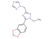 5-(1,3-benzodioxol-5-yl)-1-ethyl-3-(1H-1,2,4-triazol-1-ylmethyl)-1H-1,2,4-triazole
