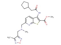 methyl 3-[(cyclopentylacetyl)amino]-6-({methyl[(4-methyl-1,2,5-oxadiazol-3-yl)methyl]amino}methyl)thieno[2,3-b]pyridine-2-carboxylate
