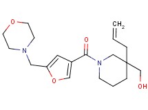 {3-allyl-1-[5-(4-morpholinylmethyl)-3-furoyl]-3-piperidinyl}methanol