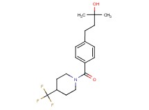2-methyl-4-(4-{[4-(trifluoromethyl)-1-piperidinyl]carbonyl}phenyl)-2-butanol