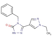 4-benzyl-5-(1-ethyl-1H-pyrazol-4-yl)-2,4-dihydro-3H-1,2,4-triazol-3-one