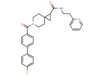 6-[(4'-fluoro-4-biphenylyl)carbonyl]-N-[2-(2-pyridinyl)ethyl]-6-azaspiro[2.5]octane-1-carboxamide