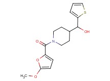 [1-(5-methoxy-2-furoyl)piperidin-4-yl](2-thienyl)methanol