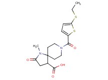 8-{[5-(ethylthio)-2-thienyl]carbonyl}-1-methyl-2-oxo-1,8-diazaspiro[4.5]decane-4-carboxylic acid