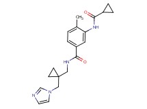 3-[(cyclopropylcarbonyl)amino]-N-{[1-(1H-imidazol-1-ylmethyl)cyclopropyl]methyl}-4-methylbenzamide