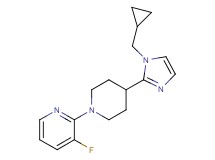 2-{4-[1-(cyclopropylmethyl)-1H-imidazol-2-yl]-1-piperidinyl}-3-fluoropyridine