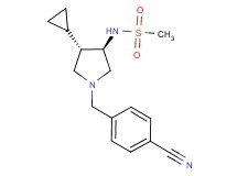 N-[rel-(3R,4S)-1-(4-cyanobenzyl)-4-cyclopropyl-3-pyrrolidinyl]methanesulfonamide hydrochloride