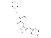 2-[5-(1-azepanylmethyl)-1H-tetrazol-1-yl]-N-methyl-N-[3-(4-morpholinyl)propyl]acetamide