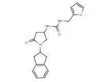 N-[1-(2,3-dihydro-1H-inden-2-yl)-5-oxo-3-pyrrolidinyl]-N'-(2-furylmethyl)urea