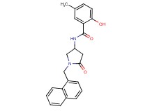 2-hydroxy-5-methyl-N-[1-(1-naphthylmethyl)-5-oxopyrrolidin-3-yl]benzamide