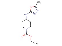 ethyl 4-[(5-methyl-1,3,4-oxadiazol-2-yl)amino]piperidine-1-carboxylate