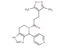 5-[3-(3,5-dimethylisoxazol-4-yl)propanoyl]-4-pyridin-4-yl-4,5,6,7-tetrahydro-1H-imidazo[4,5-c]pyridine