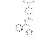N-[2-(1H-imidazol-1-yl)-1-phenylethyl]-1-isopropylpiperidine-4-carboxamide