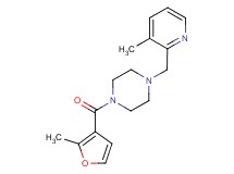 1-(2-methyl-3-furoyl)-4-[(3-methyl-2-pyridinyl)methyl]piperazine
