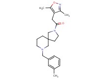 2-[(3,5-dimethyl-4-isoxazolyl)acetyl]-7-(3-methylbenzyl)-2,7-diazaspiro[4.5]decane