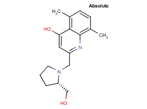 2-{[(2S)-2-(hydroxymethyl)pyrrolidin-1-yl]methyl}-5,8-dimethylquinolin-4-ol
