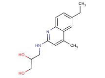 3-[(6-ethyl-4-methylquinolin-2-yl)amino]propane-1,2-diol
