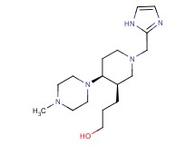 3-[(3R*,4S*)-1-(1H-imidazol-2-ylmethyl)-4-(4-methylpiperazin-1-yl)piperidin-3-yl]propan-1-ol