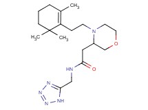 N-(1H-tetrazol-5-ylmethyl)-2-{4-[2-(2,6,6-trimethyl-1-cyclohexen-1-yl)ethyl]-3-morpholinyl}acetamide