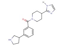 4-(1H-imidazol-2-yl)-1-[3-(3-pyrrolidinyl)benzoyl]piperidine dihydrochloride