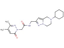 N-[(5-cyclohexyl-4,5,6,7-tetrahydropyrazolo[1,5-a]pyrazin-2-yl)methyl]-2-(3,4-dimethyl-6-oxopyridazin-1(6H)-yl)acetamide