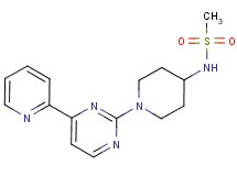 N-{1-[4-(2-pyridinyl)-2-pyrimidinyl]-4-piperidinyl}methanesulfonamide